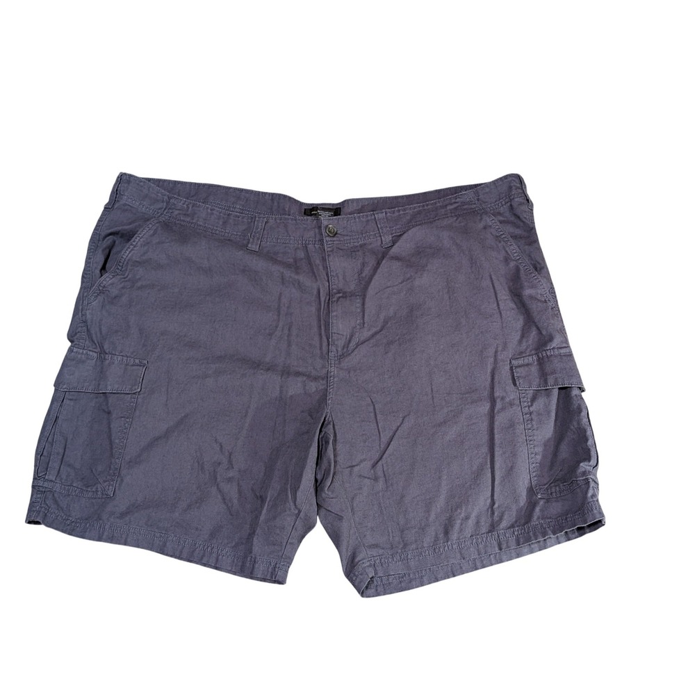 Marc Anthony Mens Navy Blue Cotton Cargo Shorts Size 44 Relaxed Fit Utility